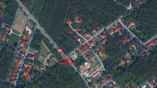 Słupno gm. Słupno, ul. Krótka, Sosnowa, działka z domkiem