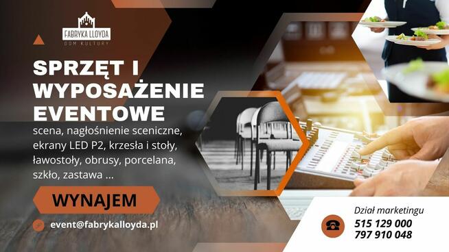 Wynajem sprzętu eventowego