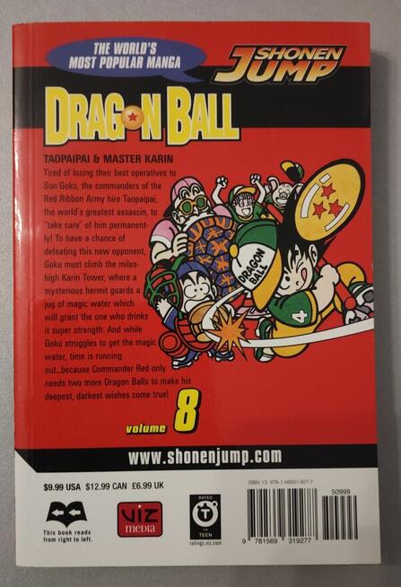 Dragon Ball volume 8 Toriyama Akira manga
