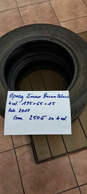 Opony zimowe 195x65x15.  4 szt