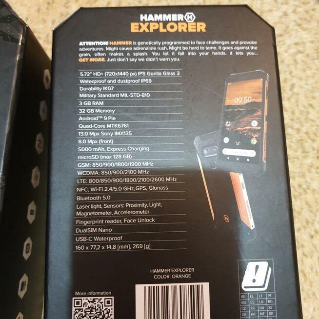 Telefon Hammer Explorer czarno-pomarańczowy