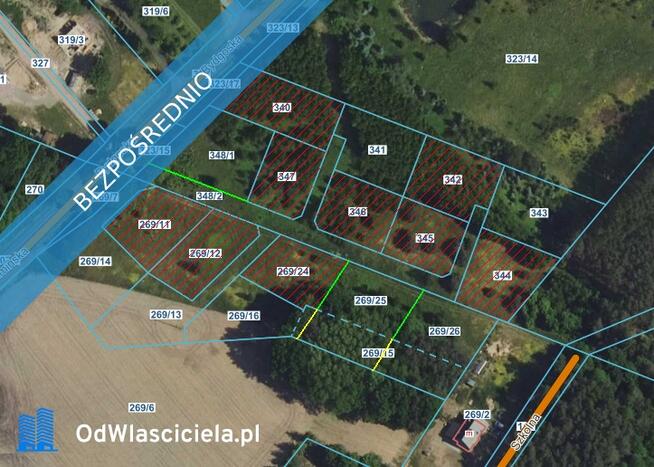 Na sprzedaż działka o powierzchni 987 mkw Gzin, Otowice