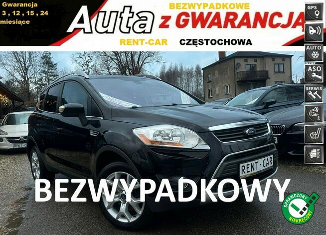 Ford Kuga 2.0 TDCi 136PS OPŁACONY Bezwypadkowy Skóra Serwis  GWARANCJA24Miesiące