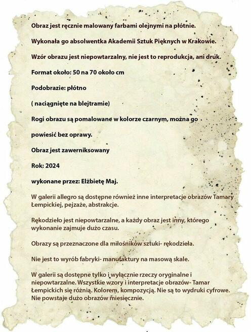 Matka boska karmiąca obraz olejny 50 na 70 cm