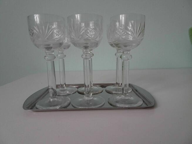 Kieliszki krysztalowe do likieru