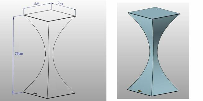 Stojak kwiaty stelaż półka szafka mebel konsola rzeźbę