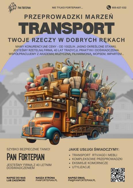 Przeprowadzki Transport Fortepianów Pianin Mebli