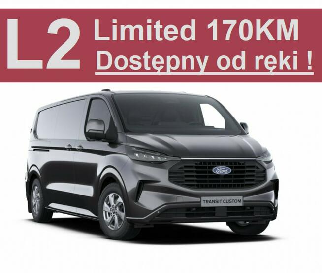 Ford Transit Custom Limited 170KM L2 Hak Blind Full Led Super Cena Od ręki ! 2319zł