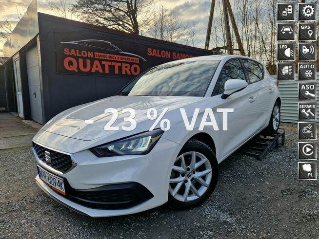 Seat Leon Salon Polska. VAT 23%. Bezwypadkowy. Swiatła Led. Asyatent pas. Radar.