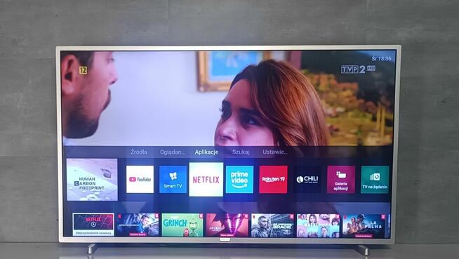 43 Cali Telewizor PHILIPS LED 4K SMART TV HDR10+ DVB-T2 HEVC