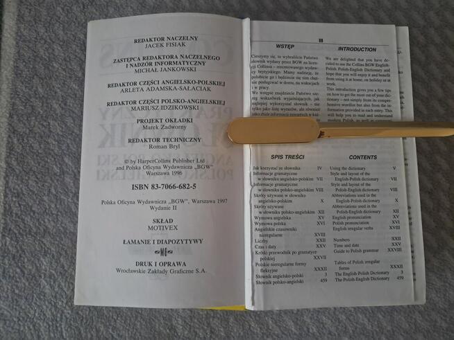 Książka – słownik angielsko-polski, do sprzedania