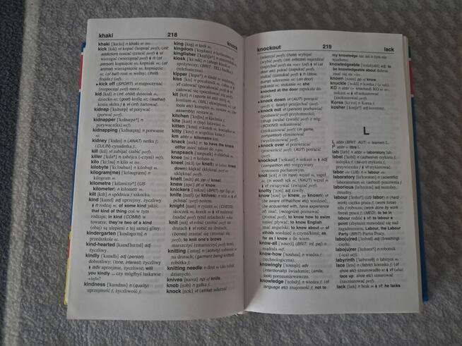 Książka – słownik angielsko-polski, do sprzedania