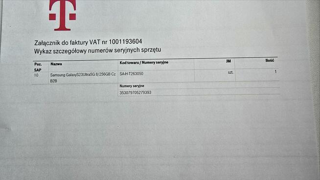 Samsung Galaxy S23 Ultra 8GB / 256GB – Nówka, Blomba, Pudełk