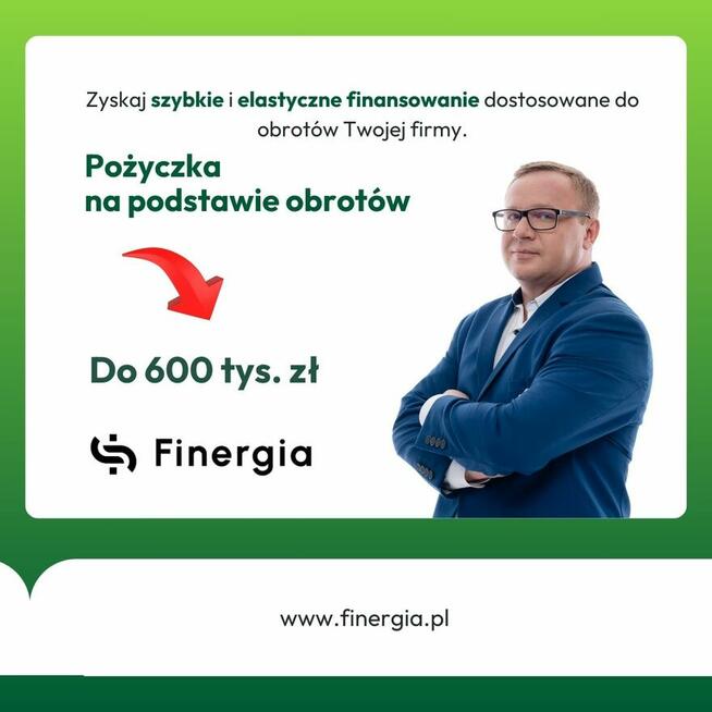 Pożyczka na podstawie obrotów do 600 tys. zł - w 24 H