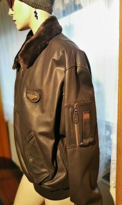 REDSKINS Orygin.Kurtka skórzana Pilotka Bomberka XL JAK NOWA