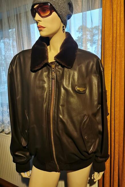 REDSKINS Orygin.Kurtka skórzana Pilotka Bomberka XL JAK NOWA