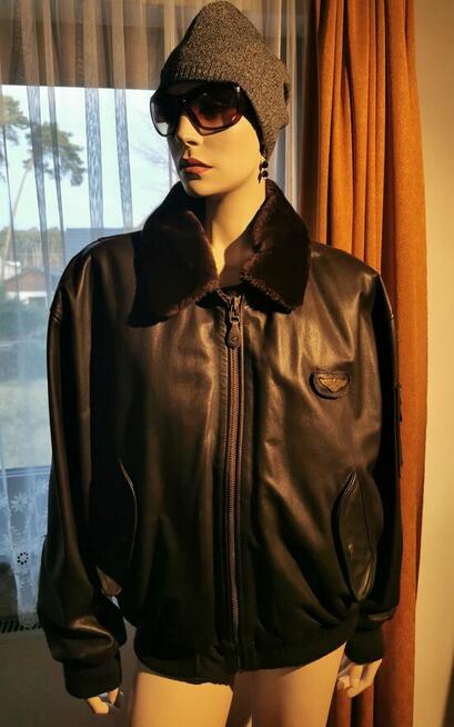 REDSKINS Orygin.Kurtka skórzana Pilotka Bomberka XL JAK NOWA