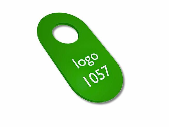 Numerek do szatni z pleksi