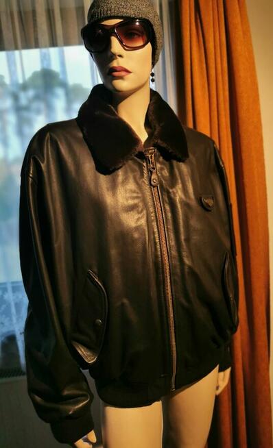 REDSKINS Orygin.Kurtka skórzana Pilotka Bomberka XL JAK NOWA