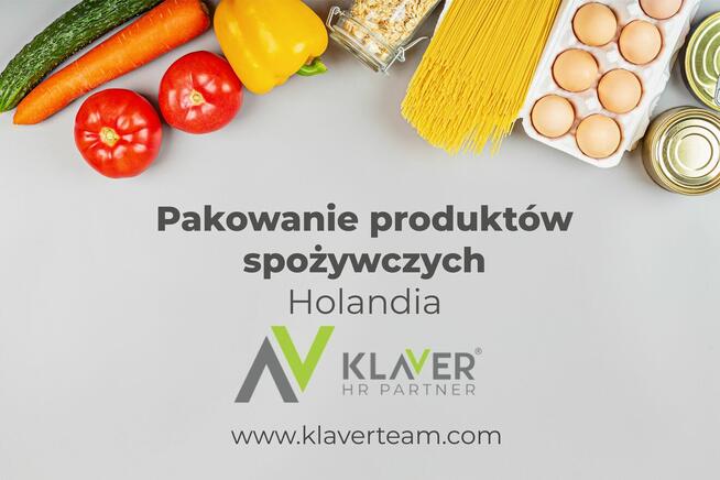 Praca w Holandii- Pakowanie produktów spożywczych- 2025