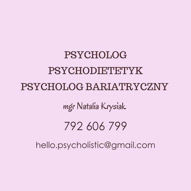 Psycholog/psycholog bariatryczny/psychodietetyk
