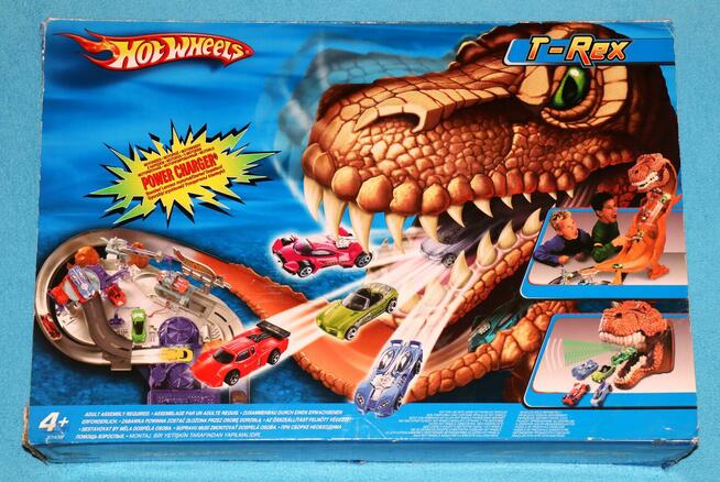 Hot Wheels T-Rex ogromny tor samochodowy tyranozaur Hot Whee