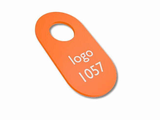 Numerek do szatni z pleksi