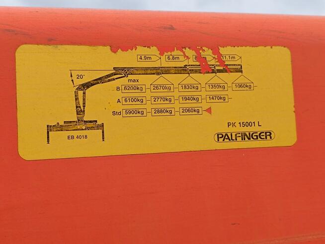 Ciężarowe Volvo HDS PALFINGER PK15001 L