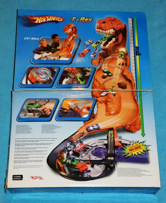 Hot Wheels T-Rex ogromny tor samochodowy tyranozaur Hot Whee