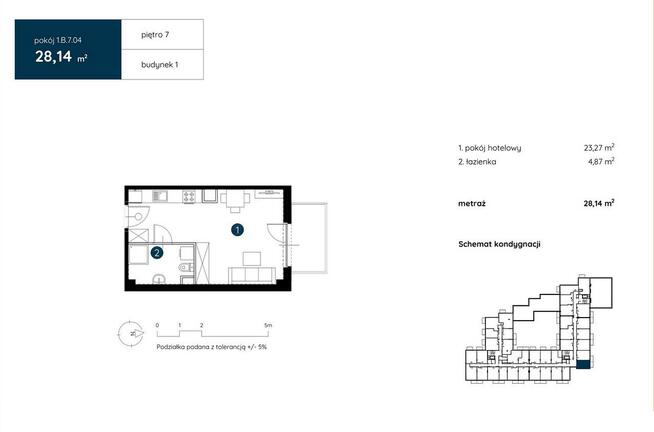 Apartament hotelowy/dla studenta/pod inwestycję/Fabryczna