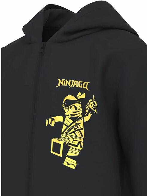 116 Bluza z kapturem rozpinana Lego Ninjago czarna zamek