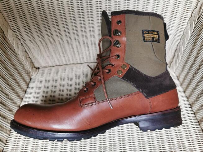 Buty trapery G-STAR RAW DENIM Rozm 44 Skóra JAK NOWE