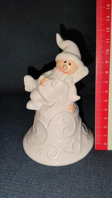 dzwoneczek ceramika ,zawieszki na choinkę