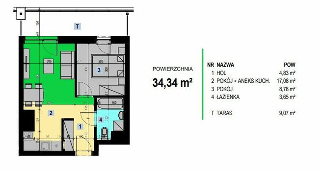 Apartament, ul. Hlonda