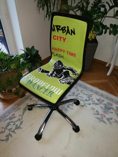 Krzesło fotel do biurka ikea młodzieżowy urban city style dz