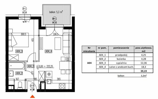 Apartament, ul. Hlonda