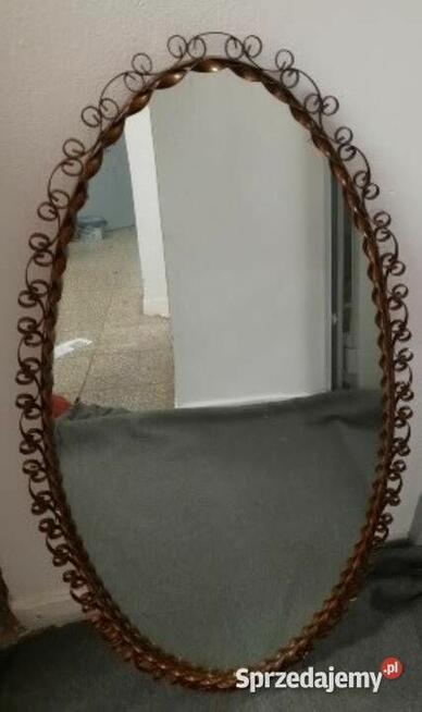 Sprzedam Stare- Stylowe Okazałe Lustro w ramie Miedzianej