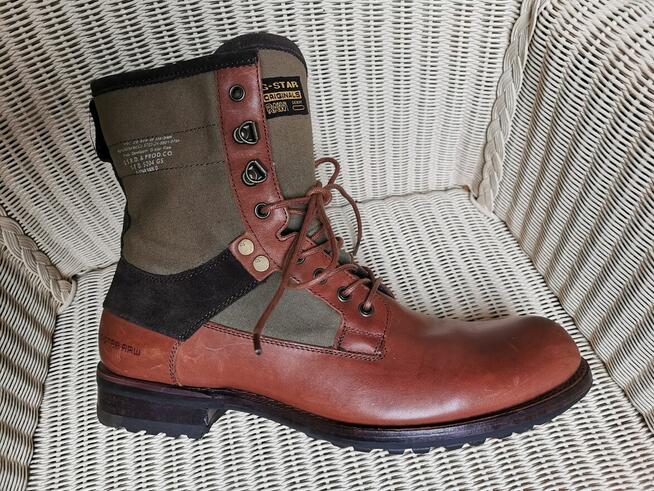 Buty trapery G-STAR RAW DENIM Rozm 44 Skóra JAK NOWE