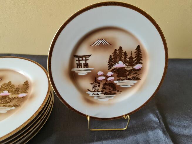 Japońska porcelana KUTANI - talerze