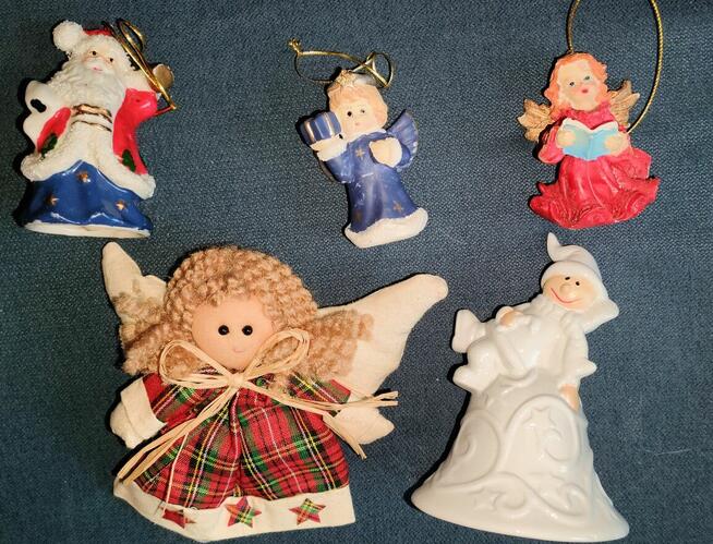 dzwoneczek ceramika ,zawieszki na choinkę