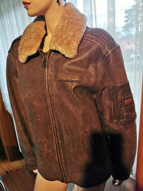 REDSKINS Oryginalna kurtka skórzana Rozm L / XL JAK NOWA