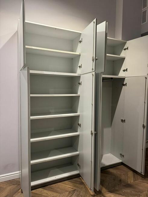 Szafa aktowa garderoba szara z nadstawką szafy aktowe biura