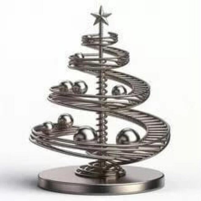 Choinka zjeżdżalnia ze stali nierdzewnej