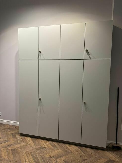 Szafa aktowa garderoba szara z nadstawką szafy aktowe biura