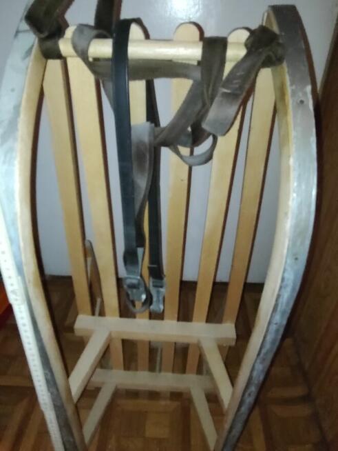 Sprzedam sanki drewniane z oparciem