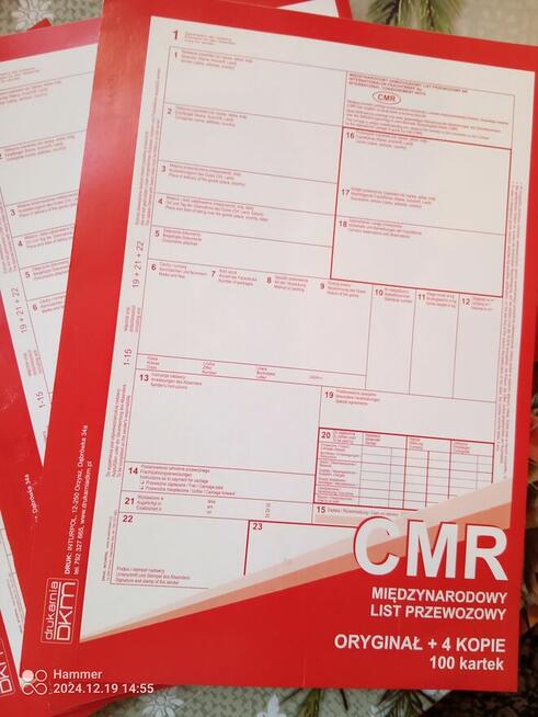 CMR-ki NOWE, 5 Bloczków po 100 katrek sprzedam.