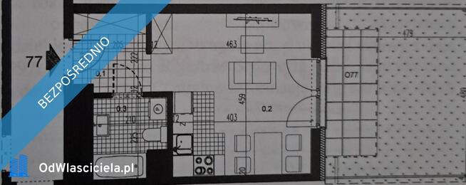 Sprzedam kawalerkę 30,65 m2 z ogródkiem 23 m2 ul. centralna