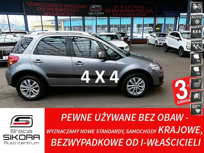 Suzuki SX4 4x4 1,6i 16V KLIMATRONIC Podgrzewane Fotele GWARANCJA Krajowy Bezwypad