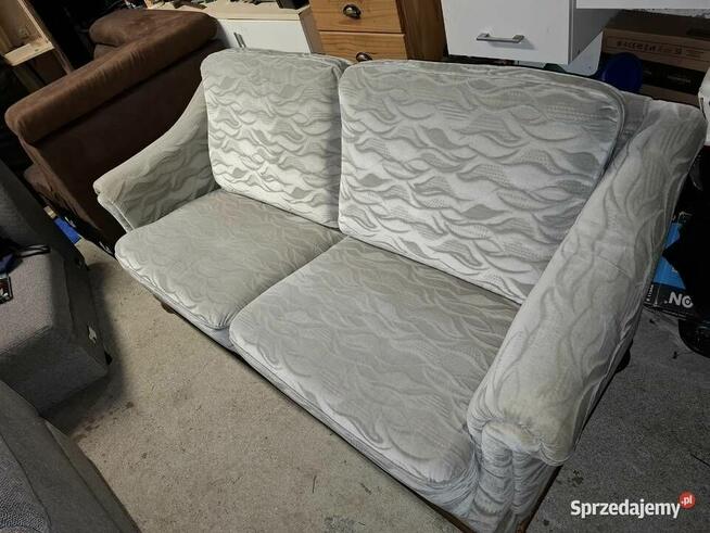 Kanapa Wypoczynek 2 Osobowa na Drewnianych Nogach