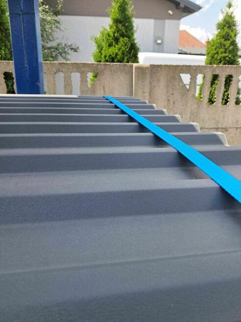 Blacha stalowa trapezowa T18 Grafit antracyt RAL7016